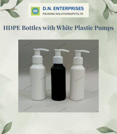 HDPE Bottles With White Plastic Pumps