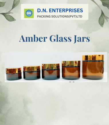 Amber Glass Jars