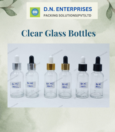 Clear Glass Bottles With Droppers