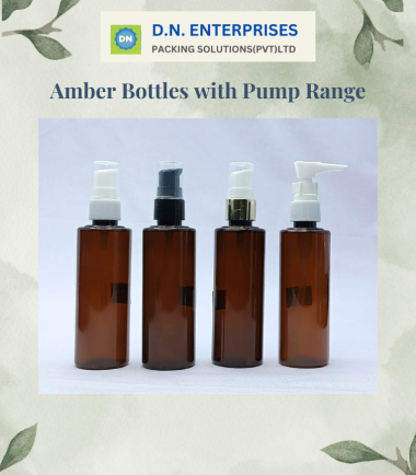 Amber Bottles With Pump Range