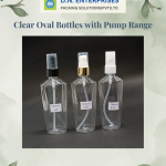 Clear Oval Bottles With Pump Range
