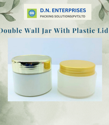 Double Wall Jar With Plastic Lid