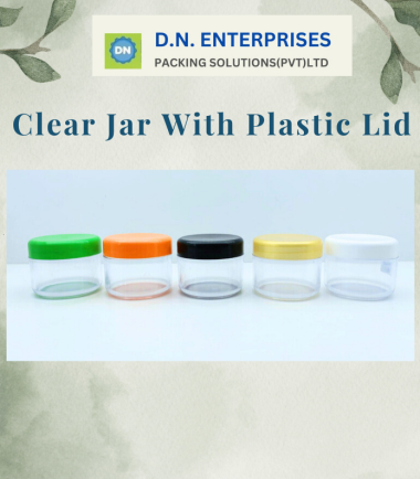 Clear Jar With Plastic Lid
