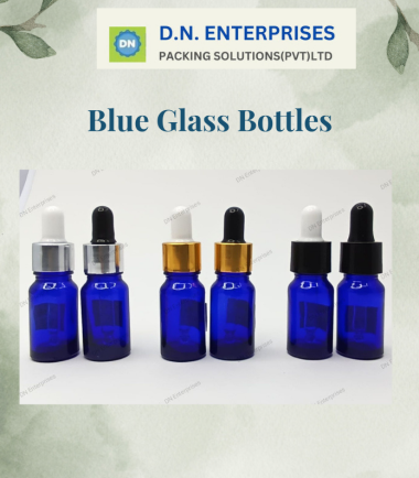 Blue Glass Bottles With Droppers