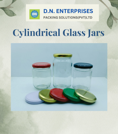 Cylindrical Glass Jars