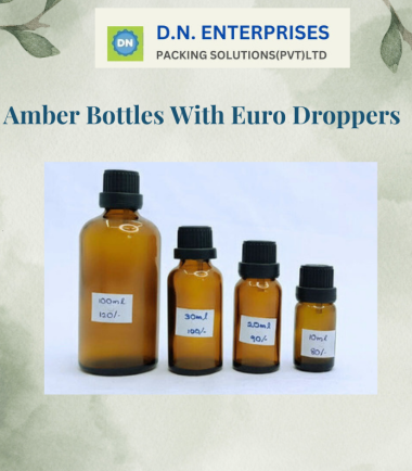 Amber Bottles With Euro Droppers
