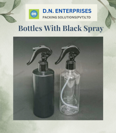 Bottles With Black Spray