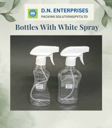 Bottles With White Spray