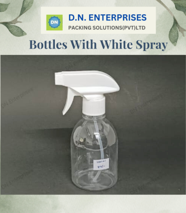 Bottles With White Spray