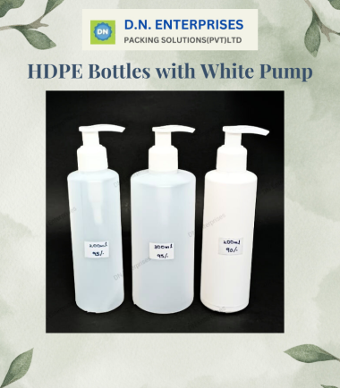HDPE Bottles With White Pump