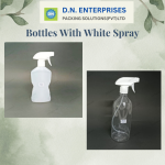 Bottles With White Spray