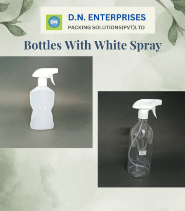 Bottles With White Spray