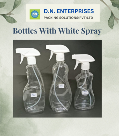 Bottles With White Spray