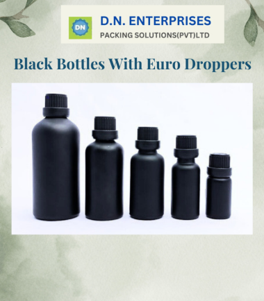 Black Bottles With Euro Droppers