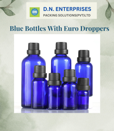 Blue Bottles With Euro Droppers