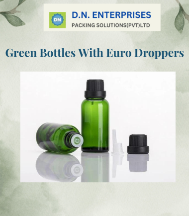 Green Bottles With Euro Droppers