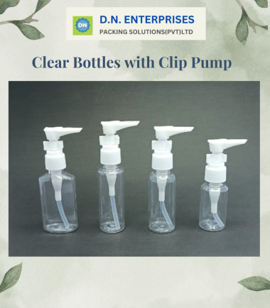 Clear Bottles With Clip Pump