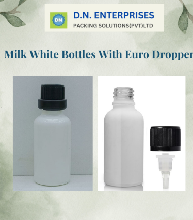 Milk White Bottles With Euro Dropper