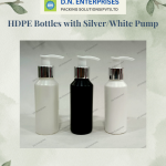 HDPE Bottles With Silver / White Pump