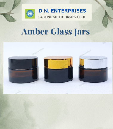 Amber Glass Jars