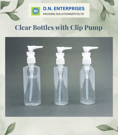 Clear Bottles With Clip Pump (100ml)