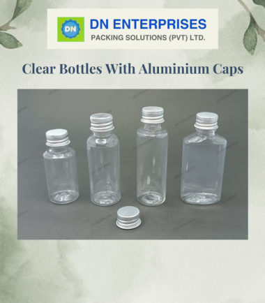 Clear Bottles With Aluminium Caps