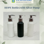 HDPE Bottles With Silver Pump