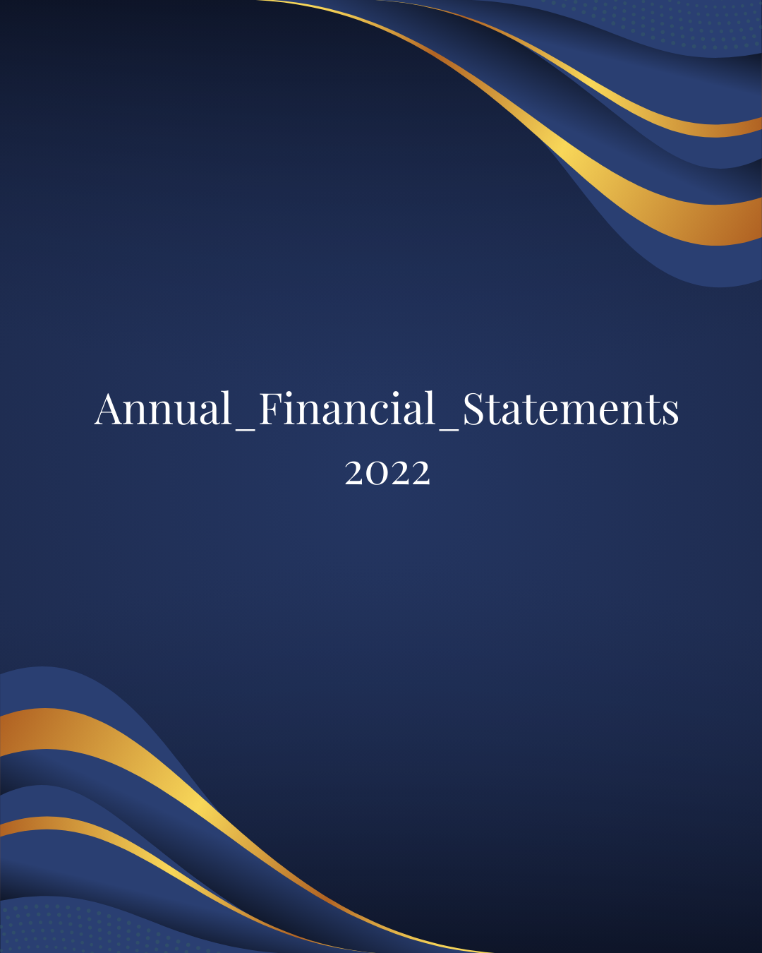 Annual Financial Statements 2022 cover