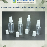 Clear Bottles With White Cream Pumps