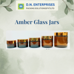 Amber Glass Jars