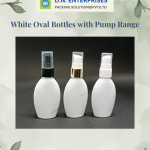 White Oval Bottles With Pump Range