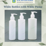 White Bottle With White Pump