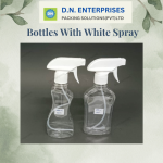 Bottles With White Spray