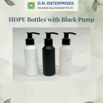 HDPE Bottles With Black Pump