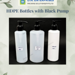 HDPE Bottles With Black Pump