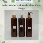 Amber Bottles With Dual-Colour Pump Range