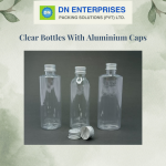 Clear Bottles With Aluminium Caps