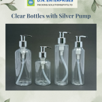 Clear Bottles With Silver Pump