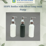 HDPE Bottles With Silver Long-Neck Pump