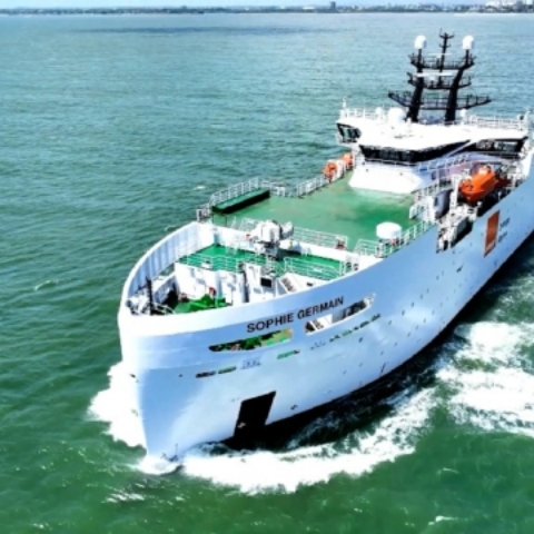 Oil tanker in harbor