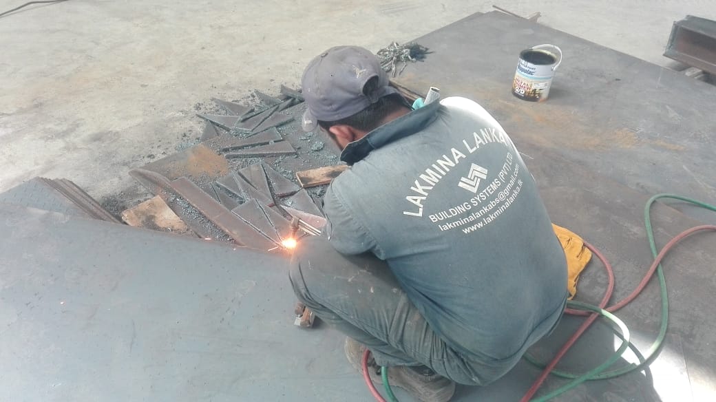 Steel construction work