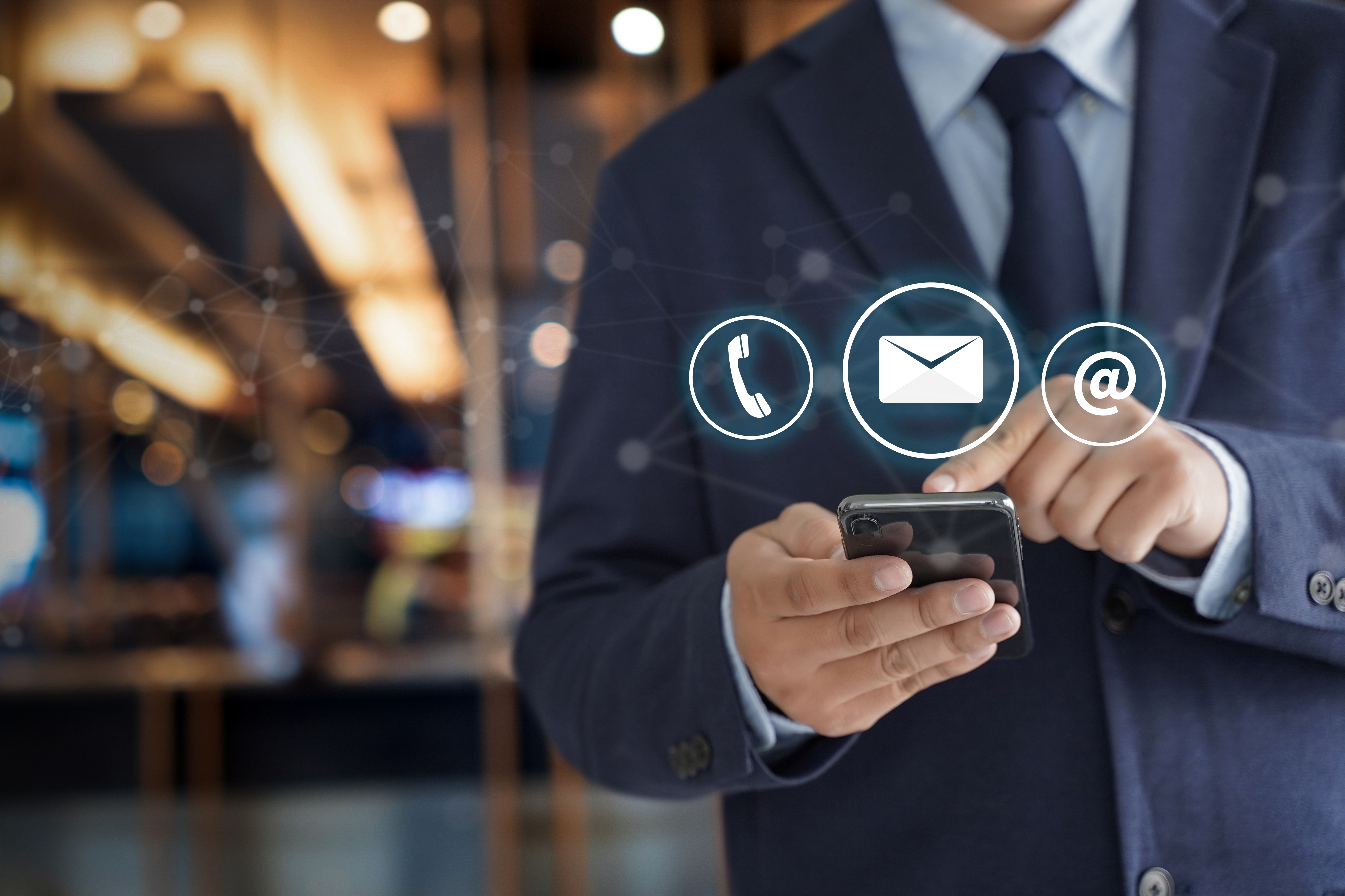 Illustration of customer support contact